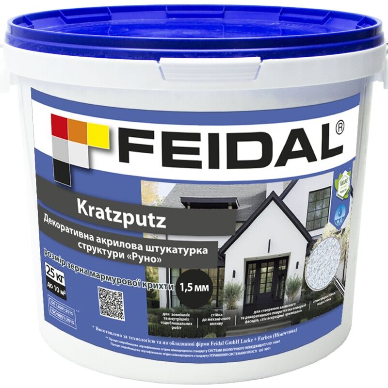 Feidal Satin Dekor Weiss декоративна фарба з ефектом сатину 10 л