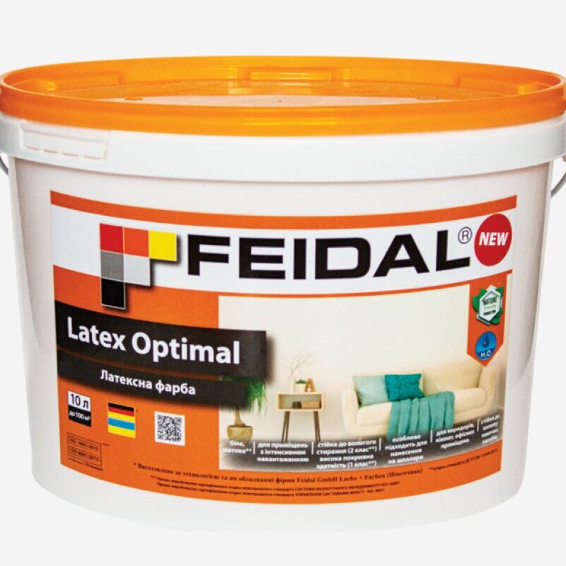 Feidal Latex Optimal латексна фарба для внутрішніх робіт