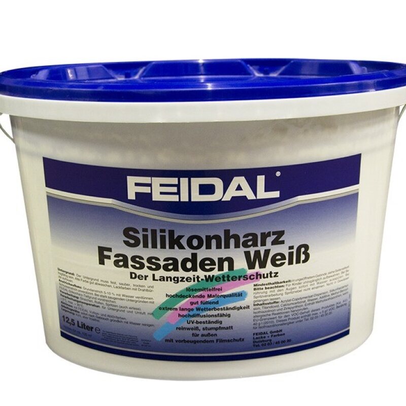 Feidal Silikonharz Fassaden Weiss силіконова фасадна фарба 12,5л