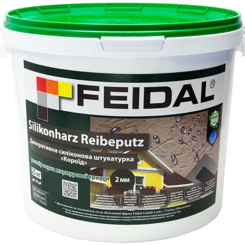 Feidal Silikonharz Reibeputz Силіконова штукатурка «короїд» 25 кг